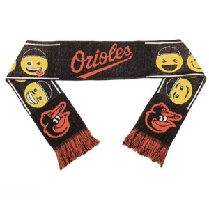 Baltimore Orioles Teamoji Scarf Adult Unisex MLB Forever Collectibles